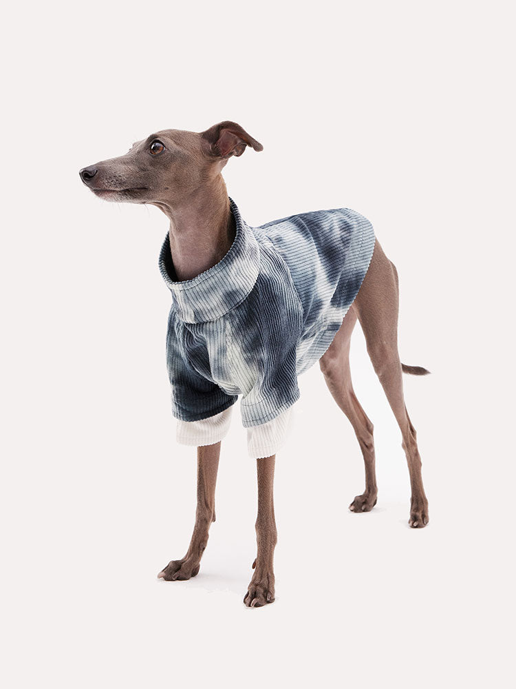 Soft Tie-dye Corduroy Dog Shirt