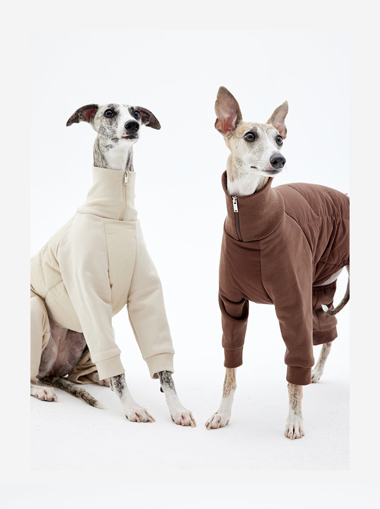 Four-Leg Dog Winter Down Patchwork Jacket