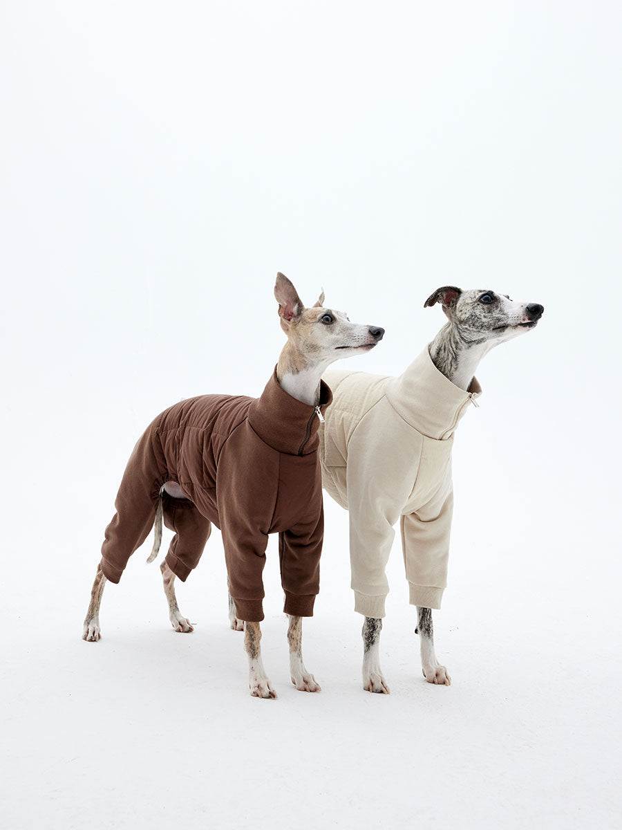 Four-Leg Dog Winter Down Patchwork Jacket