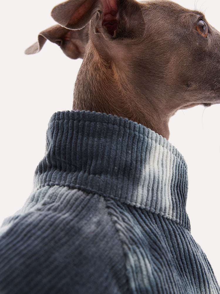 Soft Tie-dye Corduroy Dog Shirt